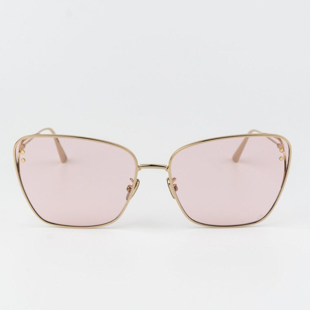Dior MISDIOR B2U Women Sunglasses Gold Pink Butterfly CD40095U 10Y BRAND NEW - Picture 4 of 14